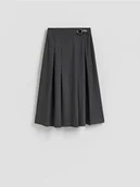 Spódnice - Reserved - Plisowana spódnica midi - szary - miniaturka - grafika 1