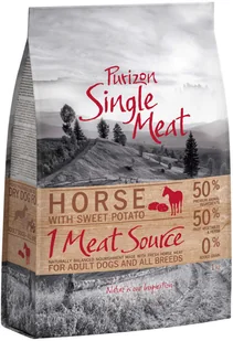 Purizon Single Meat 1 kg konina, bataty, kwiaty nagietka - Sucha karma dla psów - miniaturka - grafika 5