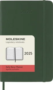 MOLESKINE kalendarz 2025 ZIELONY POCKET SOFT DZIENNY (9x14) - Kalendarze - miniaturka - grafika 1