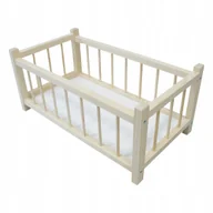 Domki dla lalek - ŁÓŻECZKO DREWNIANE DLA LALEK OD PRODUCENTA NATURALNE NOWOŚĆ !!! - miniaturka - grafika 1