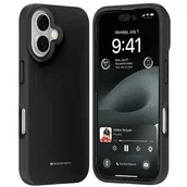 Etui i futerały do telefonów - Etui MERCURY Pure MagSafe Silicone do Apple iPhone 16 Czarny - miniaturka - grafika 1