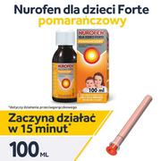 RECKITT BENCKISER NUROFEN FORTE SMAK POMARAŃCZOWY 200 mg/5ml 100 ml