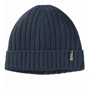 Czapka zimowa Jack Wolfskin RIB KNIT BEANIE night blue - ONE SIZE - Czapki męskie - miniaturka - grafika 1