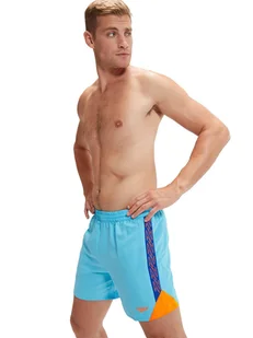 Speedo Szorty kąpielowe "Eco H-Boom" w kolorze błękitno-pomarańczowym - Kąpielówki męskie - miniaturka - grafika 1