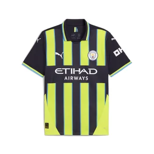Męska koszulka wyjazdowa Manchester City 24/25 PUMA New Navy Yellow Glow Blue - Koszulki sportowe męskie - miniaturka - grafika 1