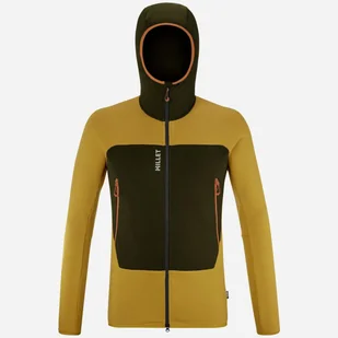 Kurtka polarowa męska MILLET M Fusion Grid Hoodie Żółty - Odzież trekkingowa damska - miniaturka - grafika 1