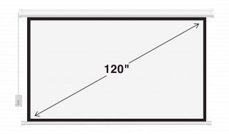 Deluxx Ekran projekcyjny elektryczny z pilotem Camrock Matte ER 120
