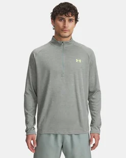 KOSZULKA MĘSKA LONGSLEEVE UNDER ARMOUR Tech Textured 1/2 Zip LG - Koszulki męskie - miniaturka - grafika 1