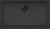Zlewozmywaki - Zlew ELLECI QUADRA 130 BSO podw. G40 Tutto Nero - miniaturka - grafika 1