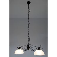 Lampy sufitowe - Trio Leuchten Rustykalna lampa wisząca rdzawo-brązowa - Dallas 2 - miniaturka - grafika 1