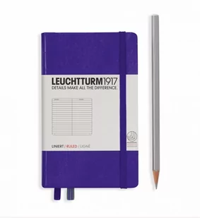 Notatnik Leuchtturm1917 Pocket A6, PURPURA linia - Notesy i bloczki - miniaturka - grafika 1