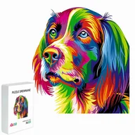 Puzzle - PUZZLE DREWNIANE DLA DZIECI DOROSŁYCH 133 ELEMENTÓW PIES PREZENT DLA DZIECI - miniaturka - grafika 1