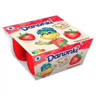 Sery - Danone Danonki Serek truskawka 200 g (4 x 50 g) - miniaturka - grafika 1