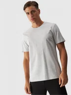 Koszulki sportowe męskie - Męski t-shirt z nadrukiem 4F 4FWMM00TTSHM1844 - szary - miniaturka - grafika 1