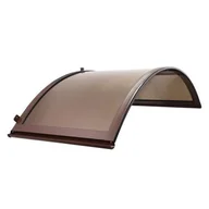 Daszki nad drzwi - Daszek łukowy dymny 158 x 90 x 38 cm Robelit - miniaturka - grafika 1