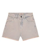 Spodenki damskie - Guess Szorty jeansowe J5GD00 D5NI0 Różowy Regular Fit - miniaturka - grafika 1