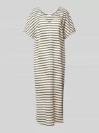 Sukienki - Sukienka T-shirtowa ze wzorem w paski model ‘ALO’ - miniaturka - grafika 1