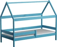 Łóżka dla dzieci i młodzieży - Elior Niebieskie łóżko dziecięce domek - Petit 3X 160x80 cm - miniaturka - grafika 1