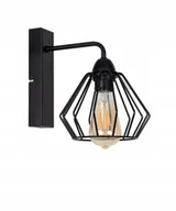 Lampy ścienne - Lampa ścienna kinkiet loft brylant czarny do łazienki sypialni salonu - miniaturka - grafika 1