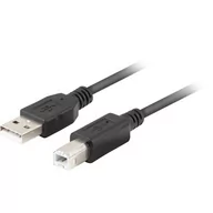 Kontrolery - Kabel Usb 2.0 Lanberg Am-bm 1,8m czarny ferryt box - miniaturka - grafika 1