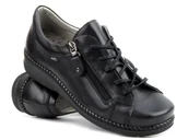 Półbuty damskie - Wygodne półbuty damskie w tęgości H - AXEL 1814, czarne - miniaturka - grafika 1