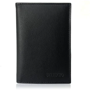 Skórzane etui z systemem RFID czarne - Etui na dokumenty i karty - miniaturka - grafika 1