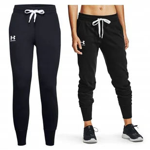 Spodnie DRESOWE damskie UNDER ARMOUR sportowe XXL - Spodnie sportowe damskie - miniaturka - grafika 1