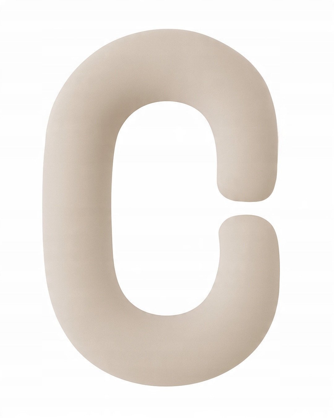 PIAPIMO-PODUSZKA CIĄŻOWA DO SPANIE TYPU C JERSEY PIASKOWY