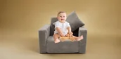 Krzesła obrotowe dla dzieci - FOTELIK DLA DZIECKA MATERAC ROZKŁADANY FOTEL PUFA - miniaturka - grafika 1
