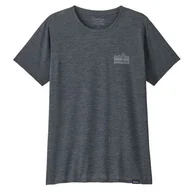 Koszulki sportowe damskie - Koszulka damska Patagonia W's Cap Cool Daily Graphic Shirt Rozmiar: M / Kolor: ciemnoszary - miniaturka - grafika 1