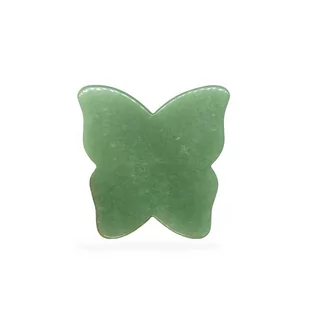 Crystallove Crystallove Płytka Motylek do Masażu Gua Sha z Awenturynu Działa przeciwzmarszczkowo, liftinguje, poprawia owal twarzy 1 szt. - Rollery do masażu - miniaturka - grafika 1