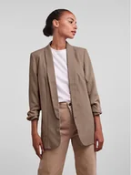 Marynarki i żakiety damskie - Pieces Marynarka 17090996 Beżowy Regular Fit - miniaturka - grafika 1