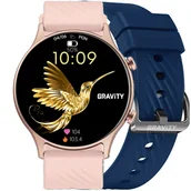 Smartwatch - Gravity GT19-6 Różowy, Granatowy - miniaturka - grafika 1