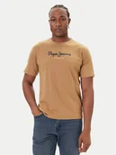 Koszulki męskie - Pepe Jeans T-Shirt Eggo N PM509979 Beżowy Regular Fit - miniaturka - grafika 1