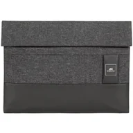 Torby na laptopy - Rivacase Pokrowiec Sleeve do MacBook 13,3" czarny + - miniaturka - grafika 1