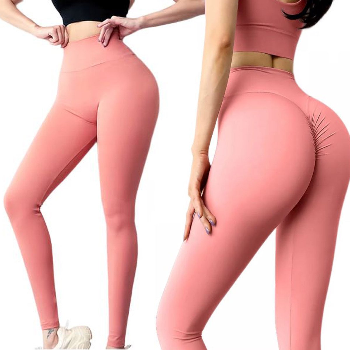 Legginsy z wysokim stanem Modelujące Sportowe LEGINSY KRYJĄCE Getry Rozm L