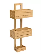 Półki łazienkowe - Półka MANILA bambusowa 3 poziomy - miniaturka - grafika 1