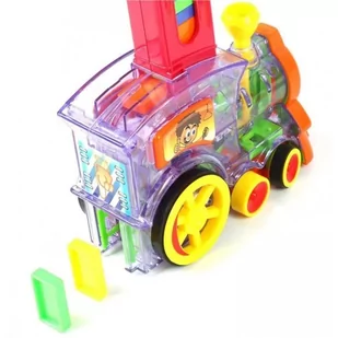 Lokomotywa domino pociąg układanka klocki 2A - Klocki - miniaturka - grafika 3