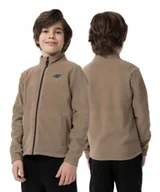 Bluzy dla dziewczynek - Polar chłopięcy 4F bluza dziecięca ze stójką rozpinana r 152 - miniaturka - grafika 1