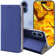 Etui i futerały do telefonów - ETUI Z KLAPKĄ DO APPLE IPHONE 17 GRANATOWE ZAMYKANE MAGNETYCZNE OCHRONNE - miniaturka - grafika 1