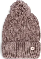 Czapki damskie - Damska czapka zimowa Kari Traa Marie beżowa z pomponem rozmiar uniwersalny - miniaturka - grafika 1