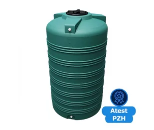 Zbiornik plastikowy zielony, beczka 2000 l (średnica: 116 cm) - Beczki - miniaturka - grafika 1