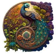Puzzle - PUZZLE DREWNIANE 3D małe dla dorosłych dzieci PREZENT Układanka PAW 100el - miniaturka - grafika 1