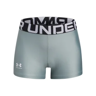 Dziewczęce krótkie legginsy treningowe Under Armour G HeatGear Shorty - zielone - Legginsy - miniaturka - grafika 1