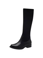 Kozaki damskie - Tamaris Damskie Comfort Long Boot Flat 8-85502-43 modne kozaki, czarny, 40 EU Weit - miniaturka - grafika 1