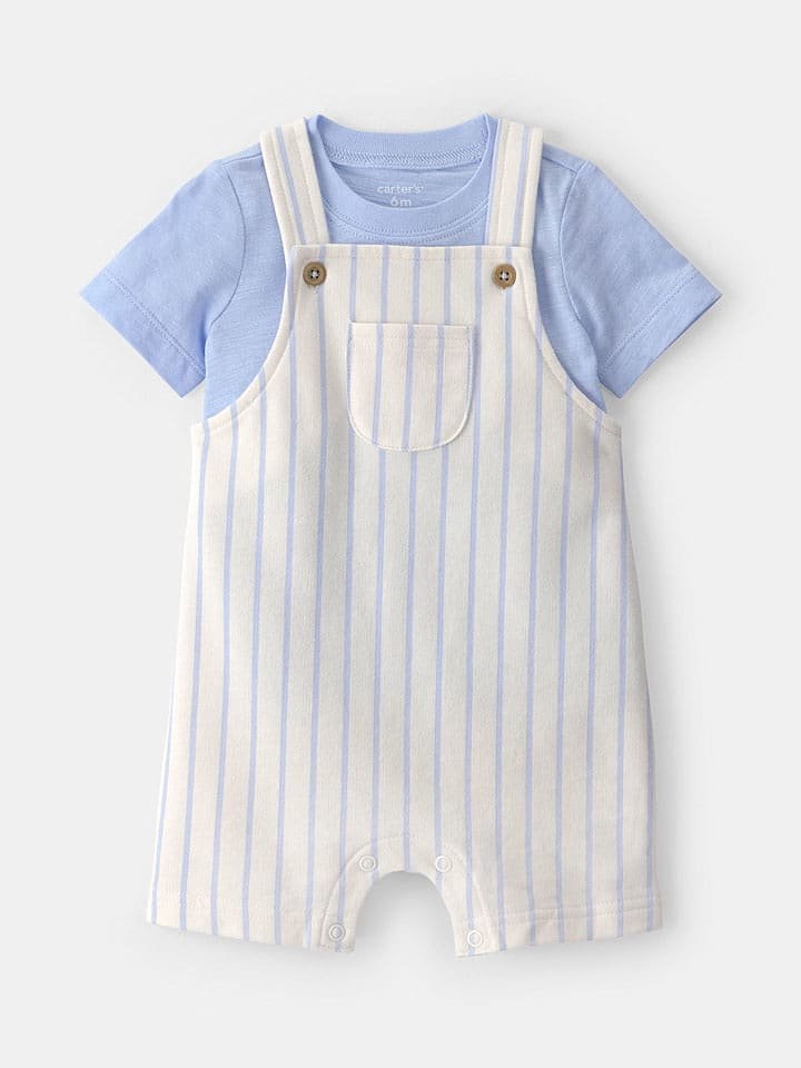 carter's 2-częściowy zestaw w kolorze błękitno-białym
