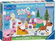 Puzzle - Ravensburger Ravensburger 5534 Peppa Wutz Świąteczne puzzle z zawieszeniem na drzwi, 32 elementy - miniaturka - grafika 1