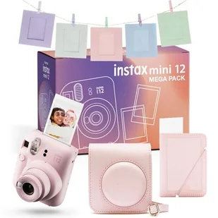 Fujifilm Instax Mini 12 różowy zestaw - Aparaty natychmiastowe - miniaturka - grafika 1