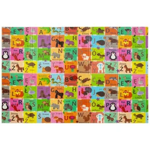 Mata edukacyjna HUMBI Polski alfabet wieś 120 x 180 x 0.8 9017 - Maty edukacyjne - miniaturka - grafika 1