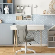 Krzesła obrotowe dla dzieci - Krzesło do biurka szare PETIT 3/4 Visto - miniaturka - grafika 1